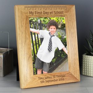 My First Day at School 5×7 Wooden Photo Frame