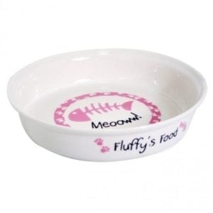 Personalised Pink Cat Bowl