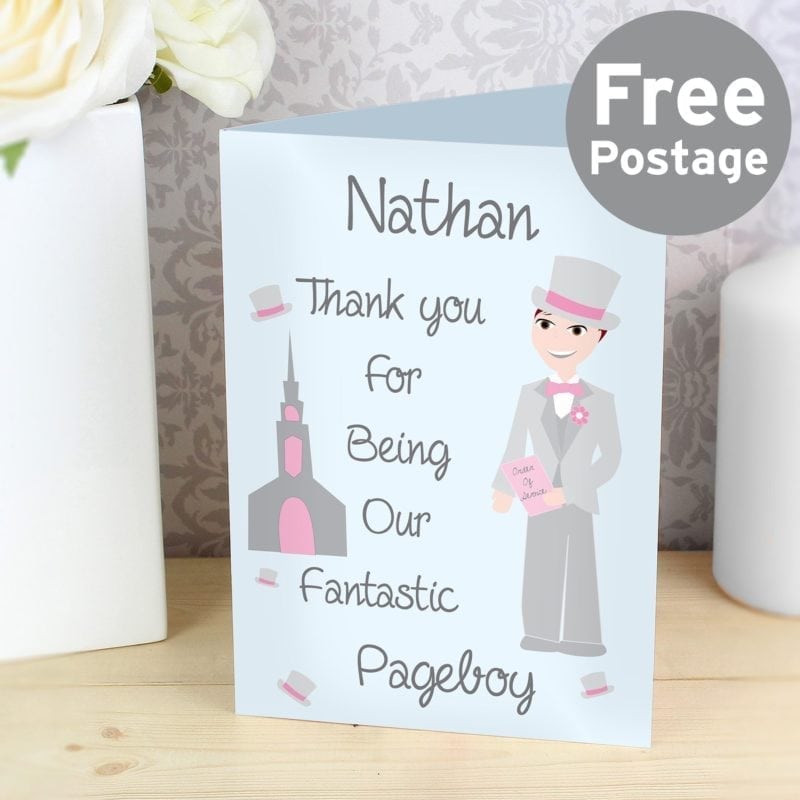 Personalised Fabulous Pageboy Card