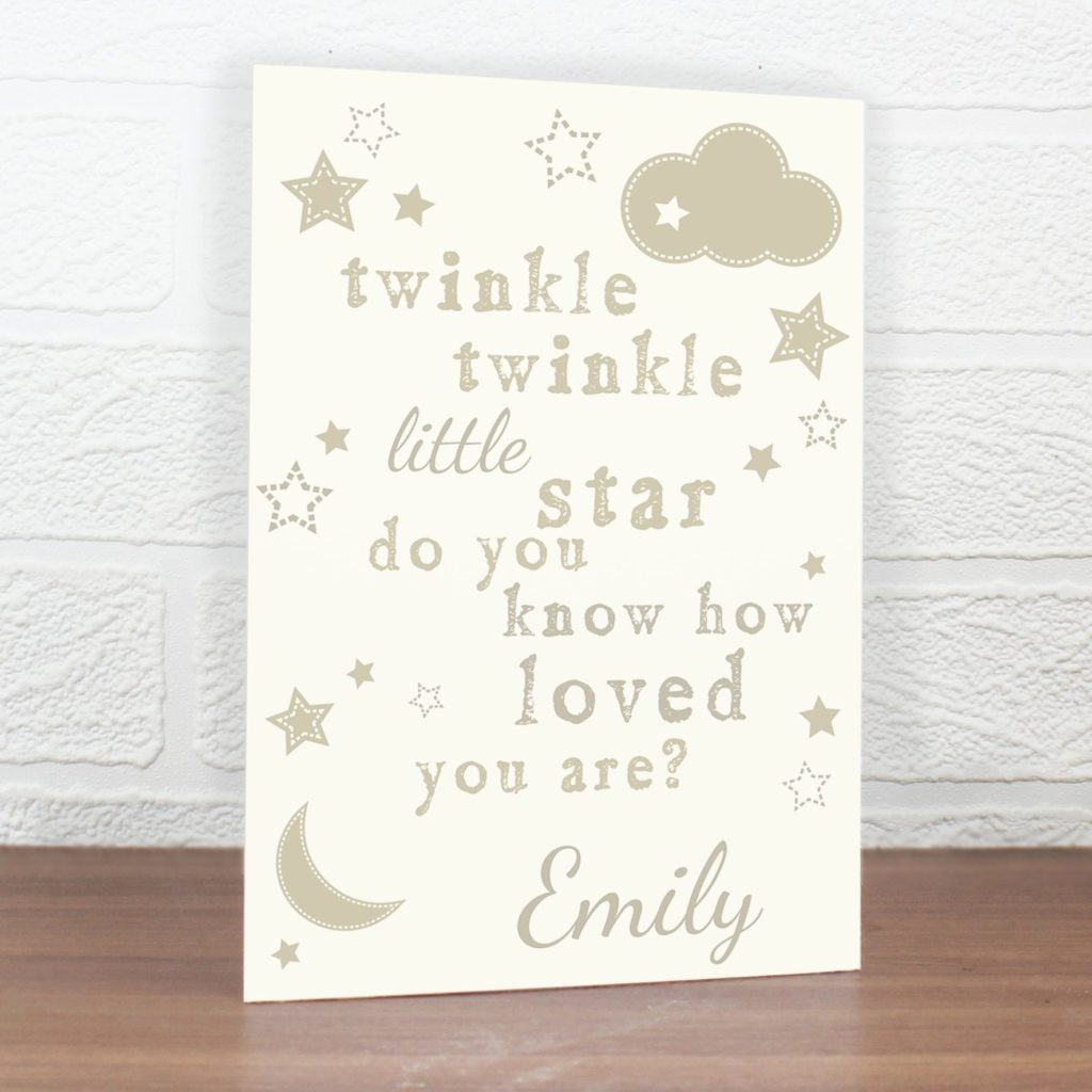 Personalised Twinkle Twinkle Card