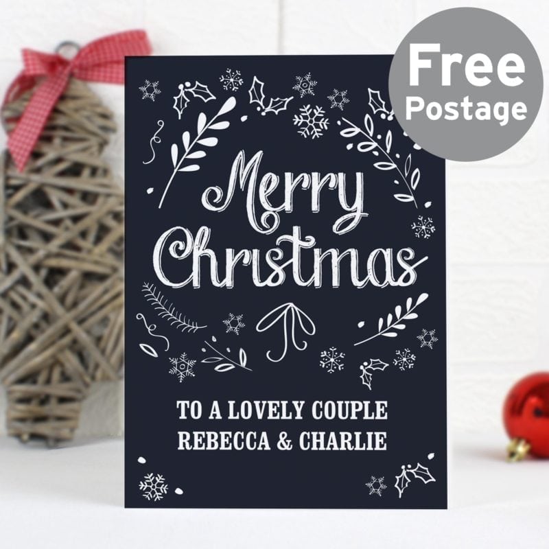 Personalised Christmas Frost Card