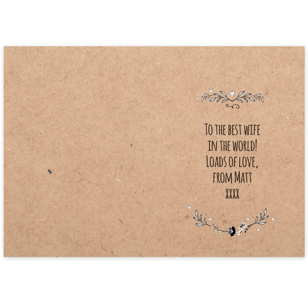 Personalised We Go Together Like... Card