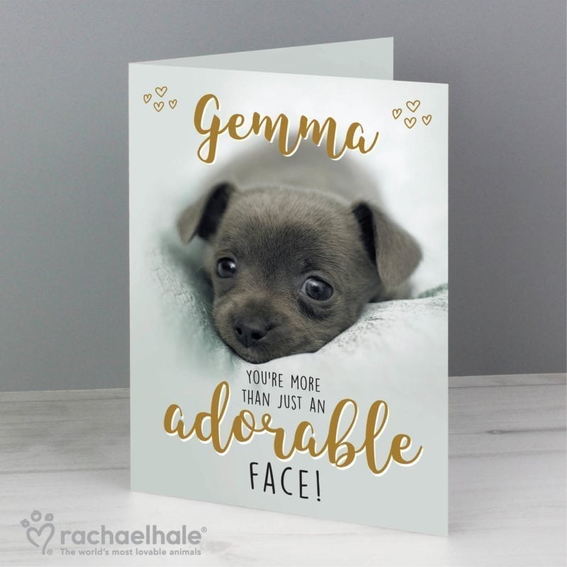 Personalised Rachael Hale Adorable Face Card