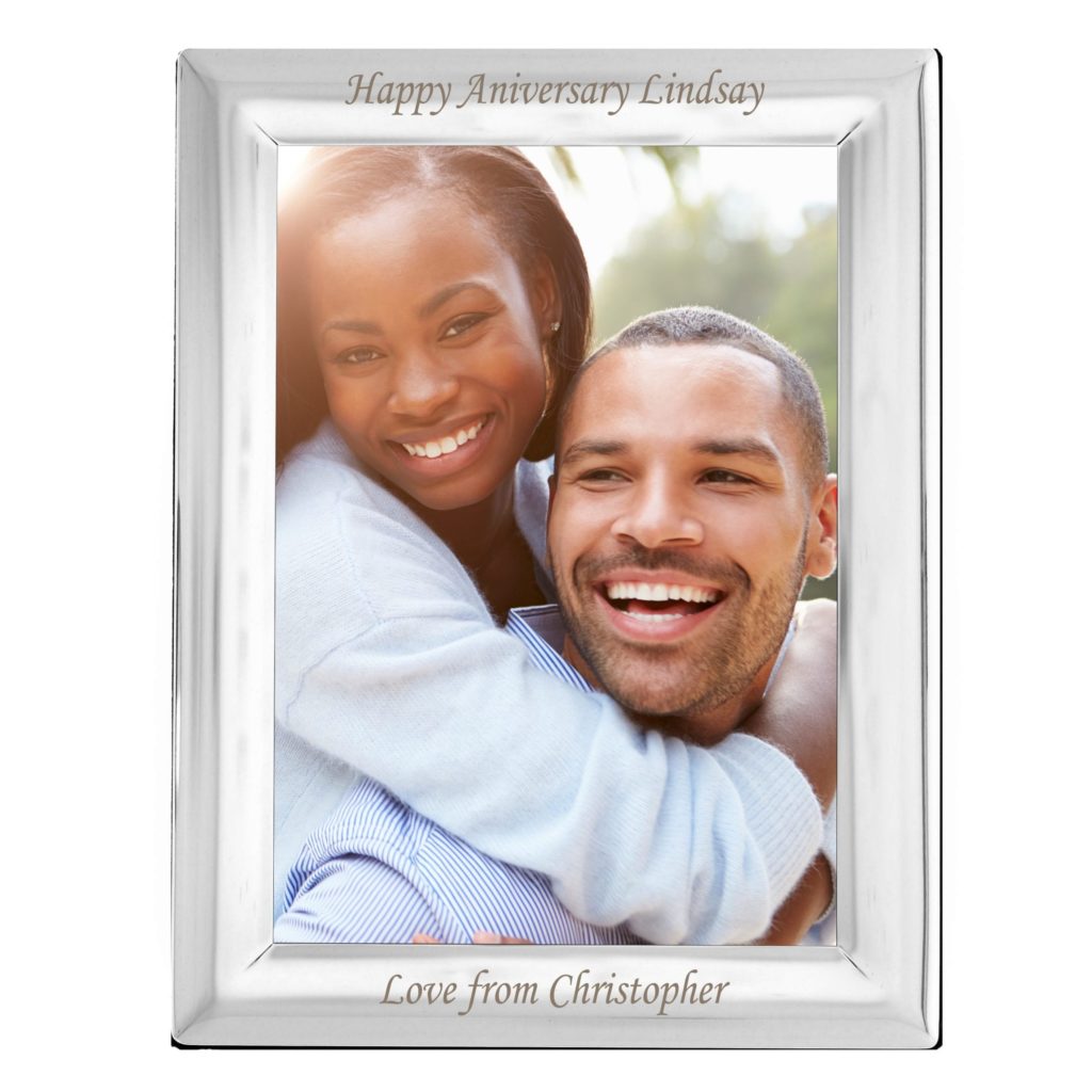 Personalised Silver Plated 5x7 Photo Frame