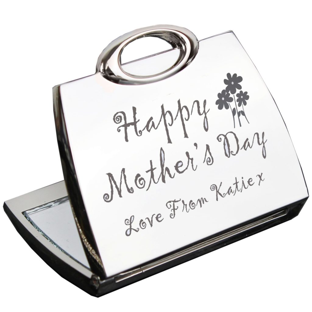 Personalised Happy Mothers Day Compact Mirror