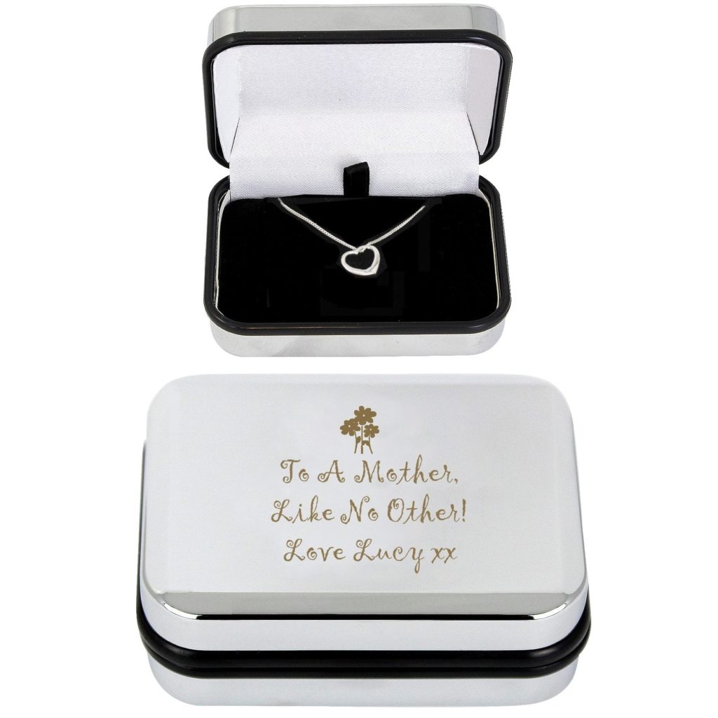 Personalised Heart Necklace and Box