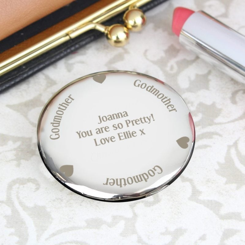 Personalised Godmother Compact Mirror