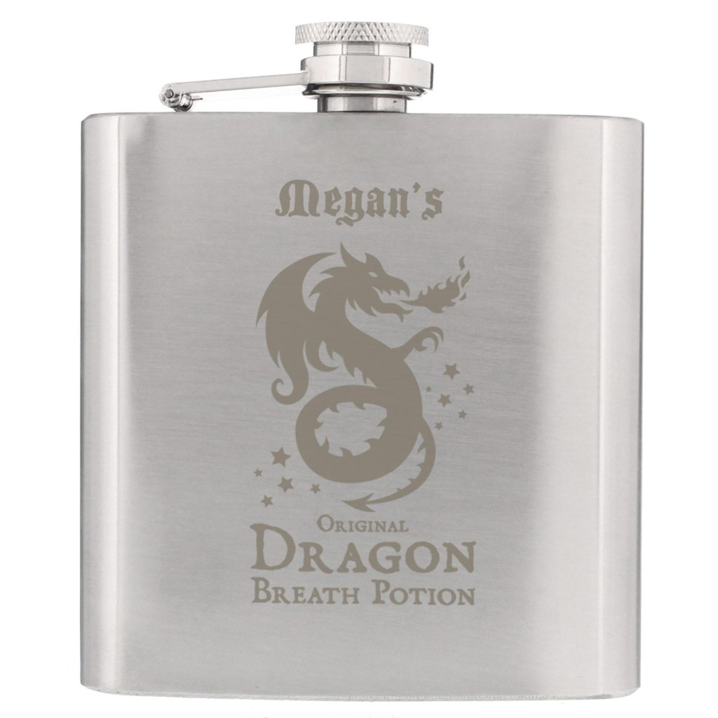 Personalised Dragon Breath Potion Hip Flask