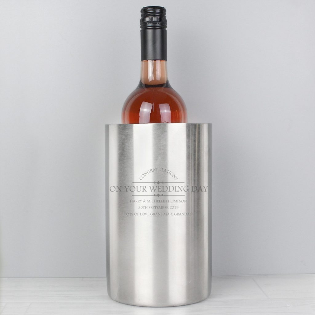 Personalised Diamond Wine Cooler