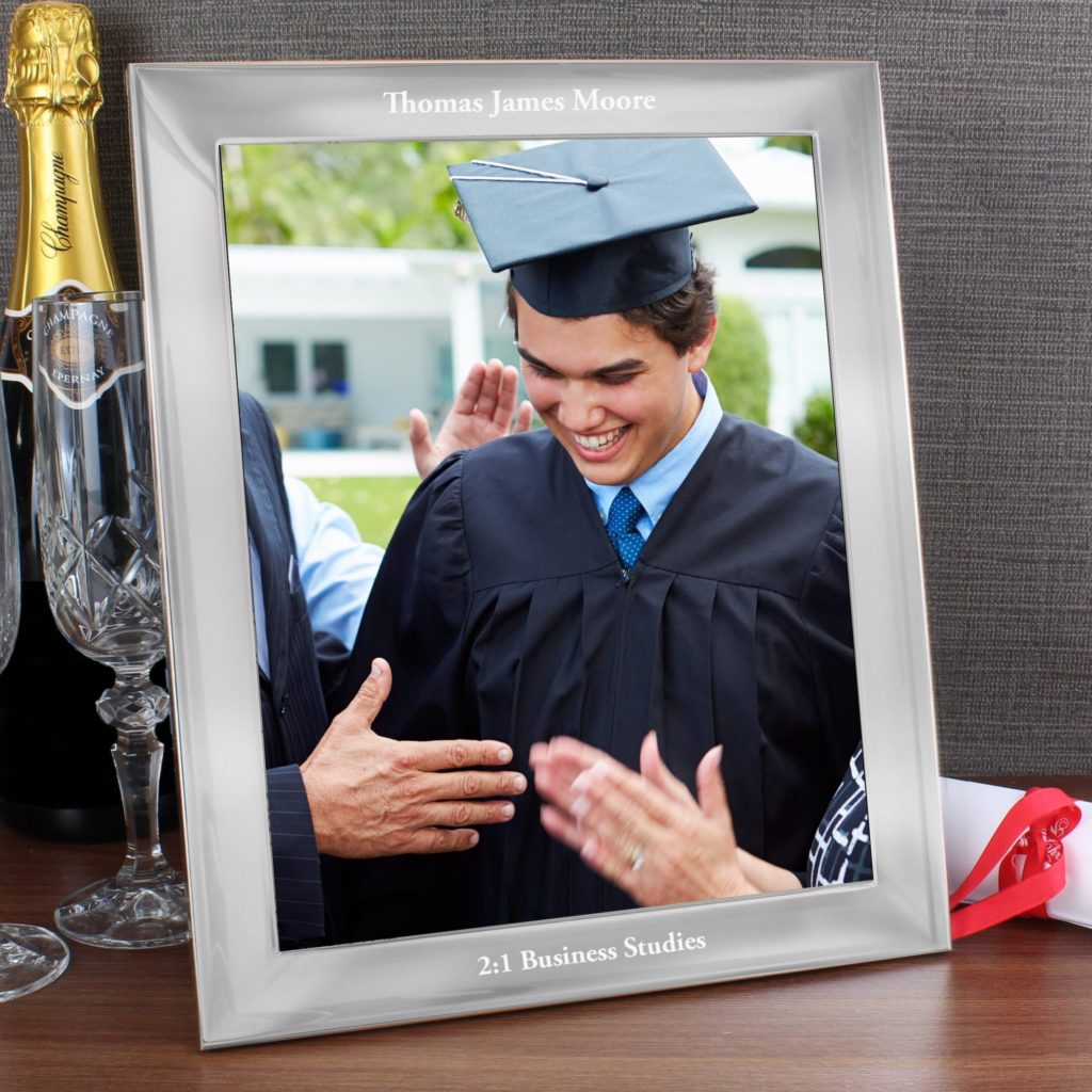 Personalised Any Message Silver 8x10 Photo Frame