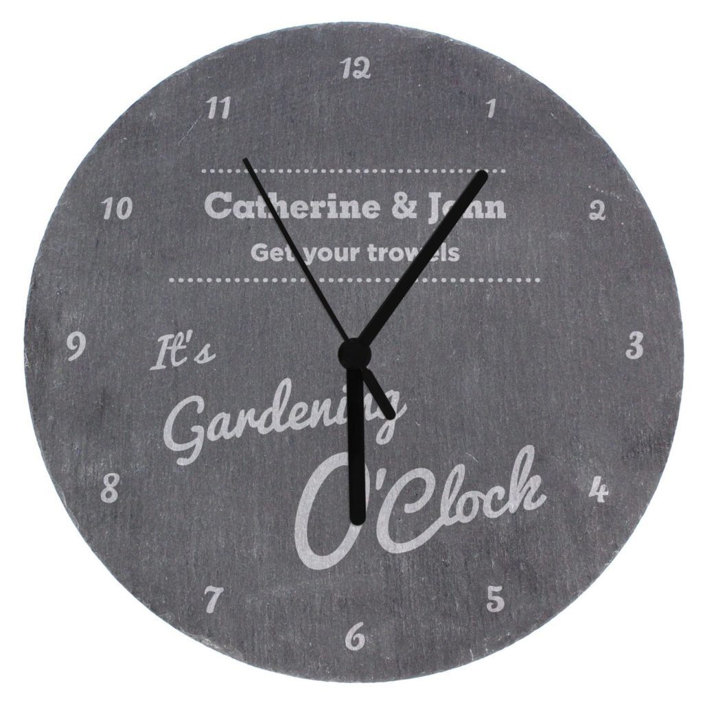 Personalised O'Clock Slate Clock