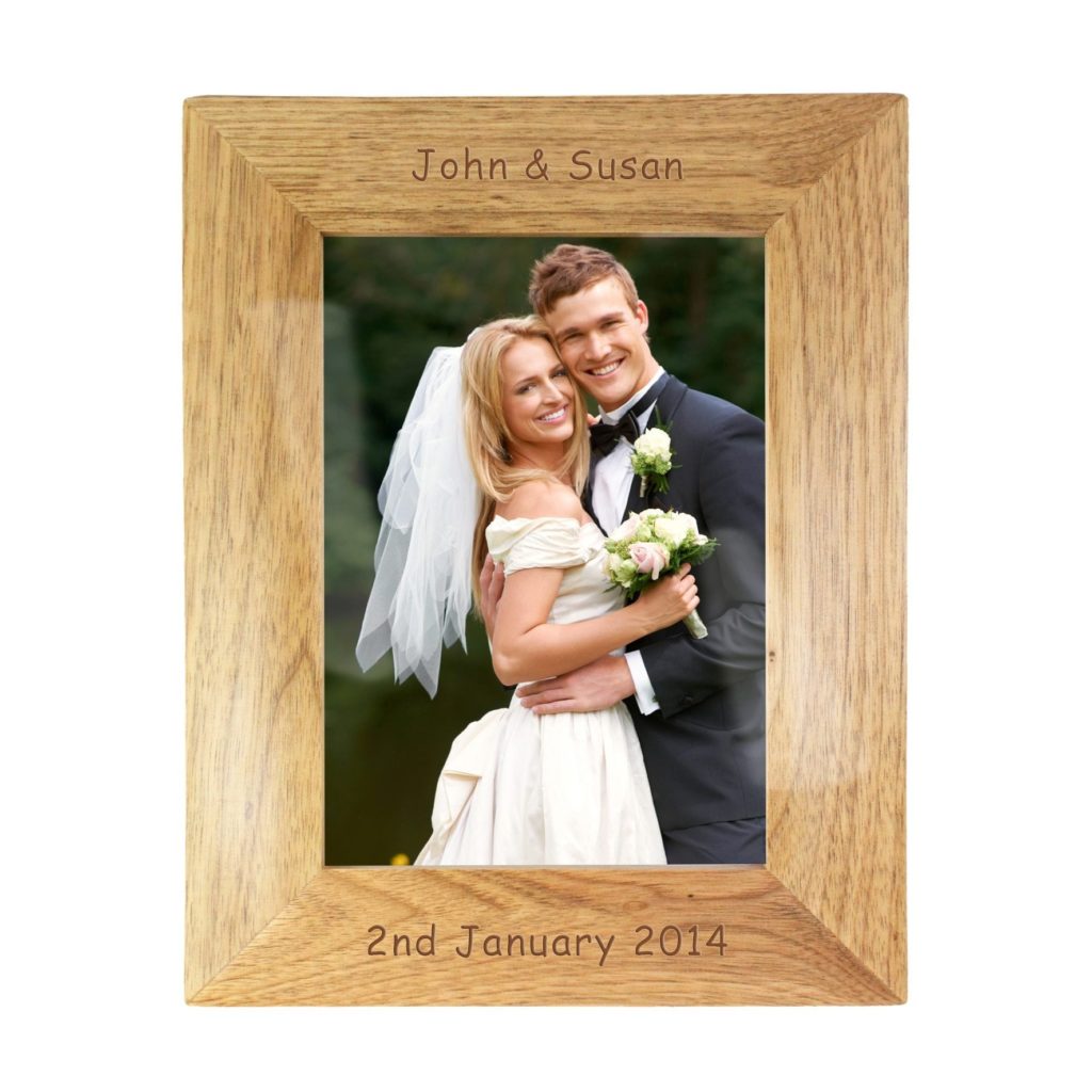 Personalised 5x7 Wooden Photo Frame