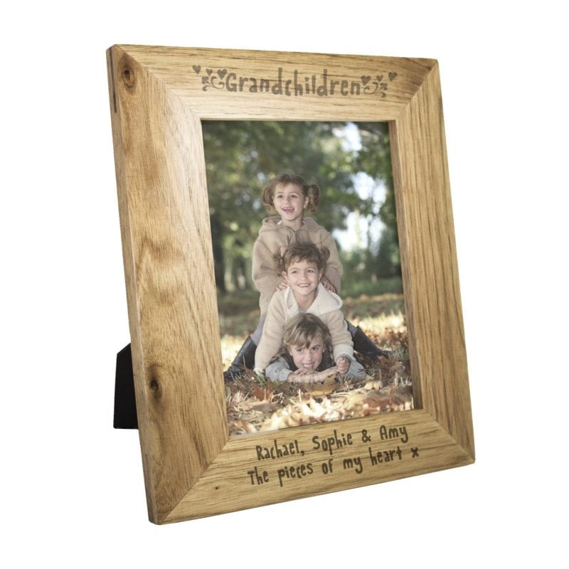 Personalised 5x7 Grandchildren Wooden Photo Frame