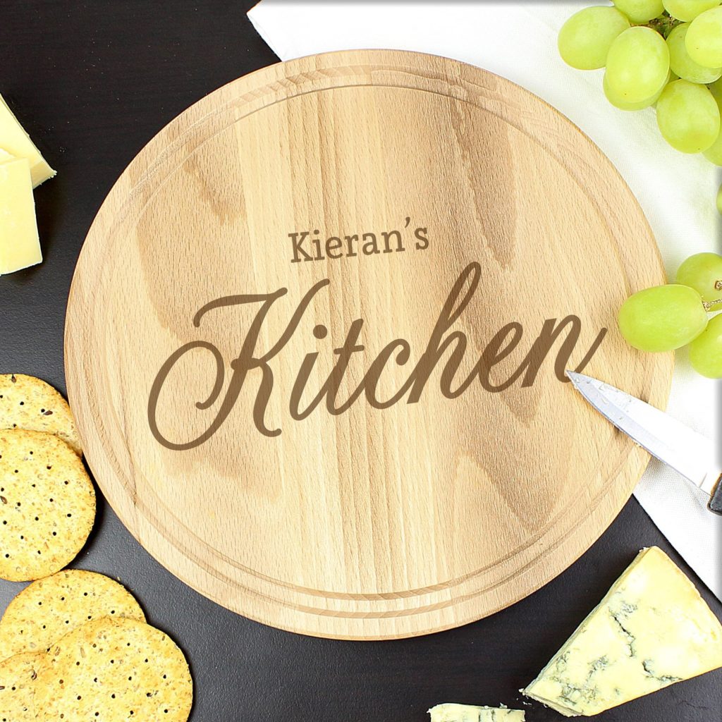 Personalised Kitchen Round Chopping Board