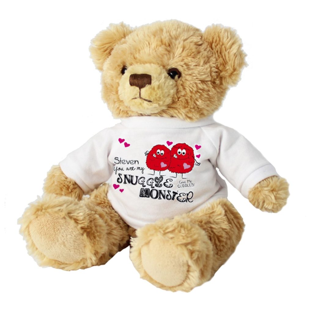 Personalised Snuggle Monster Message Bear