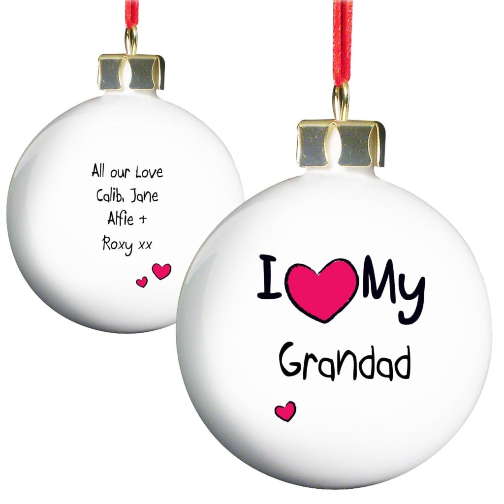 Personalised I Heart Bauble