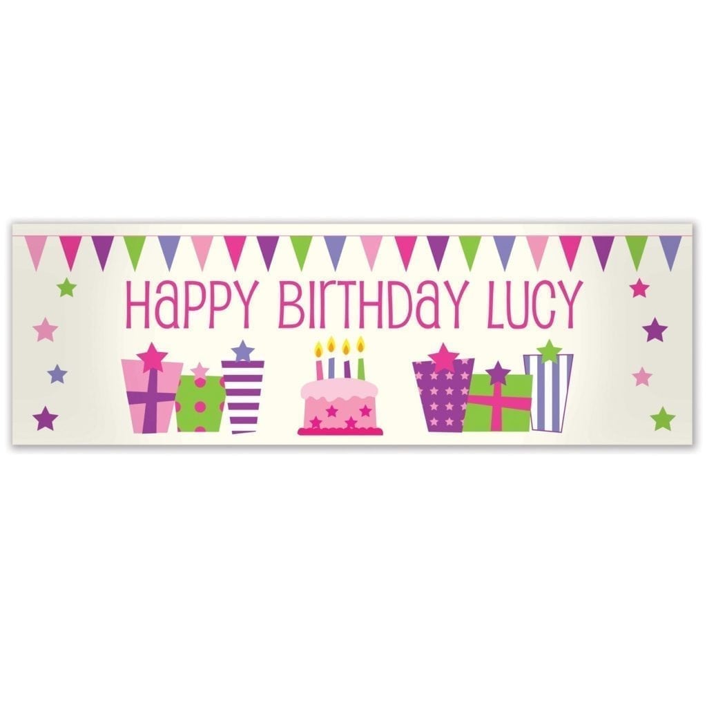 Personalised Female Presents Banner
