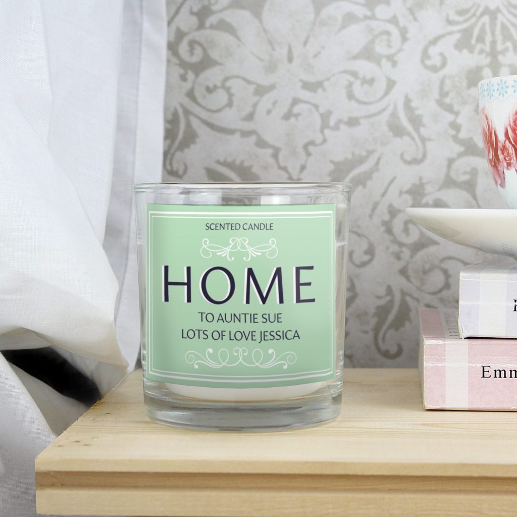 Personalised HOME Scented Jar Candle