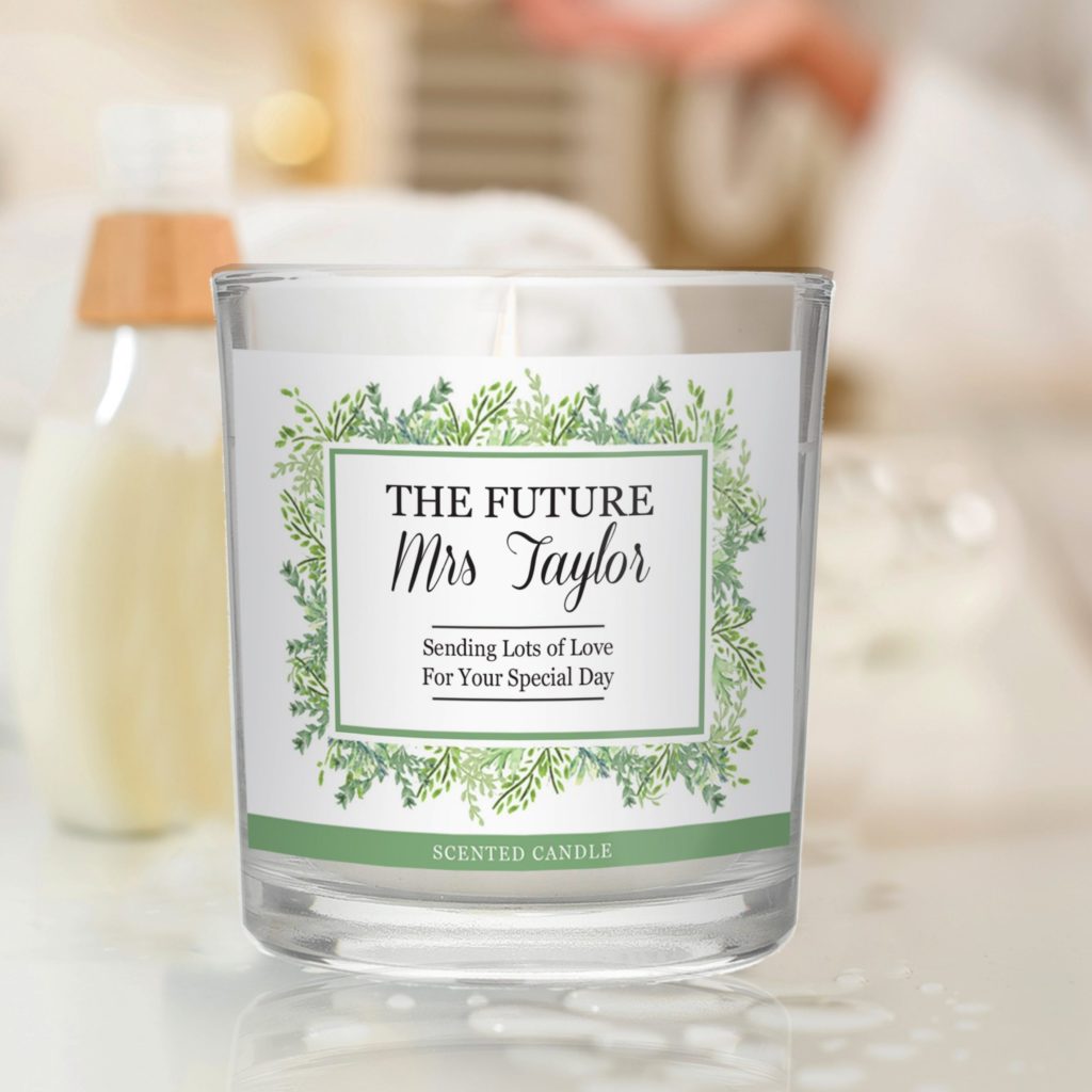Personalised Fresh Botanical Scented Jar Candle