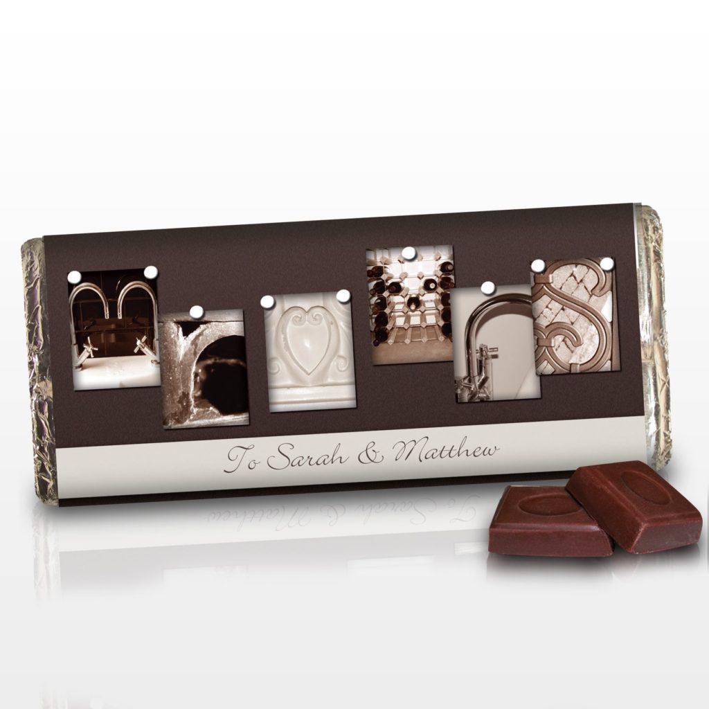 Personalised Affection Art Mr & Mrs Milk Chocolate Bar