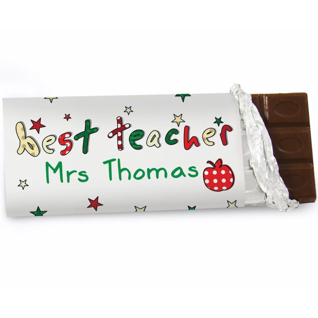 Personalised Teacher Milk Chocolate Bar