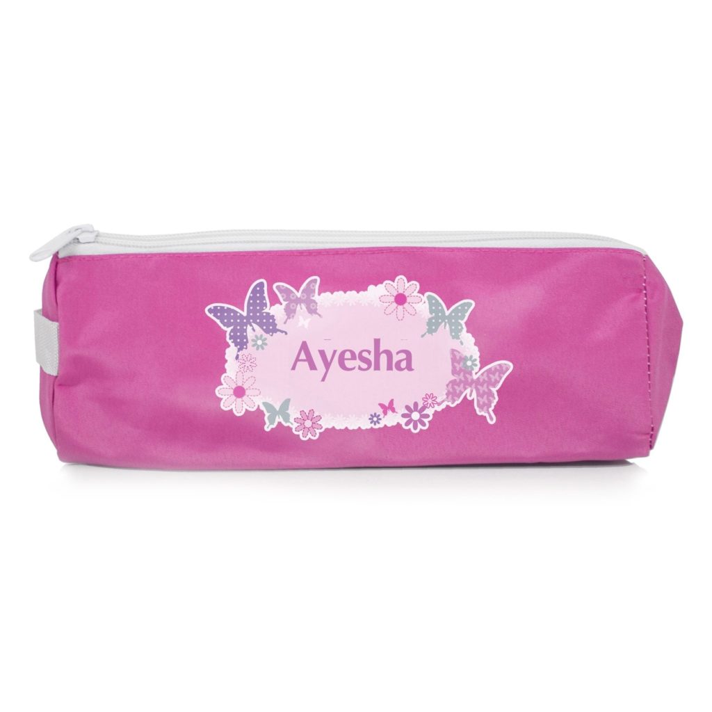 Personalised Butterfly Pencil Case