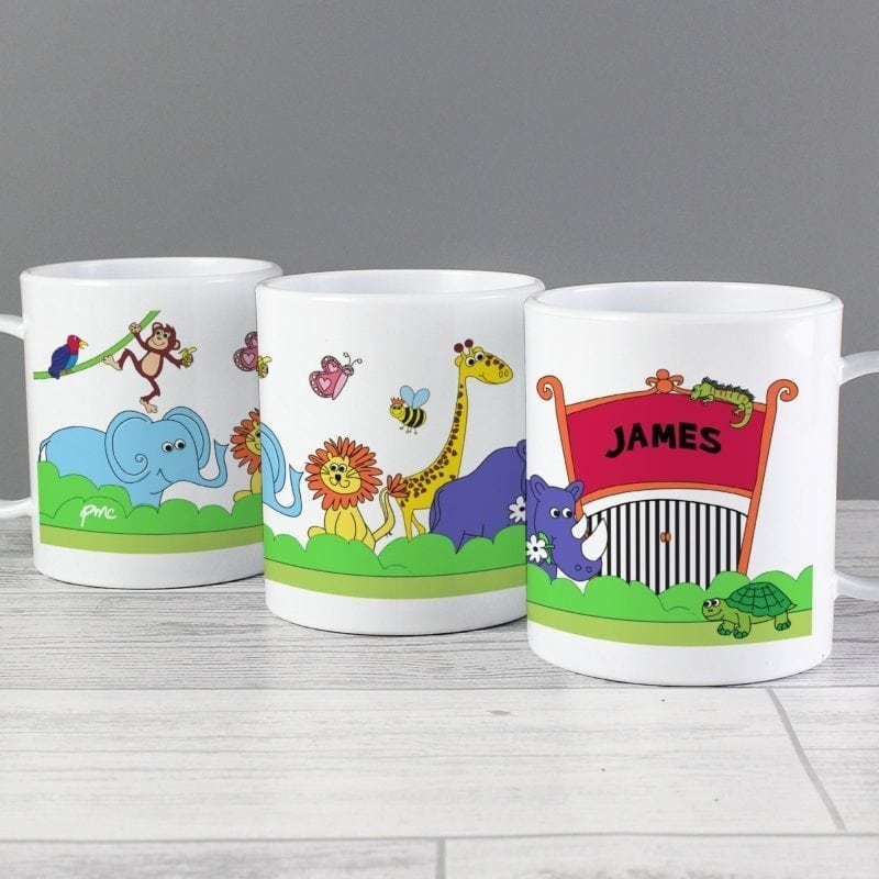 Personalised Zoo Plastic Cup