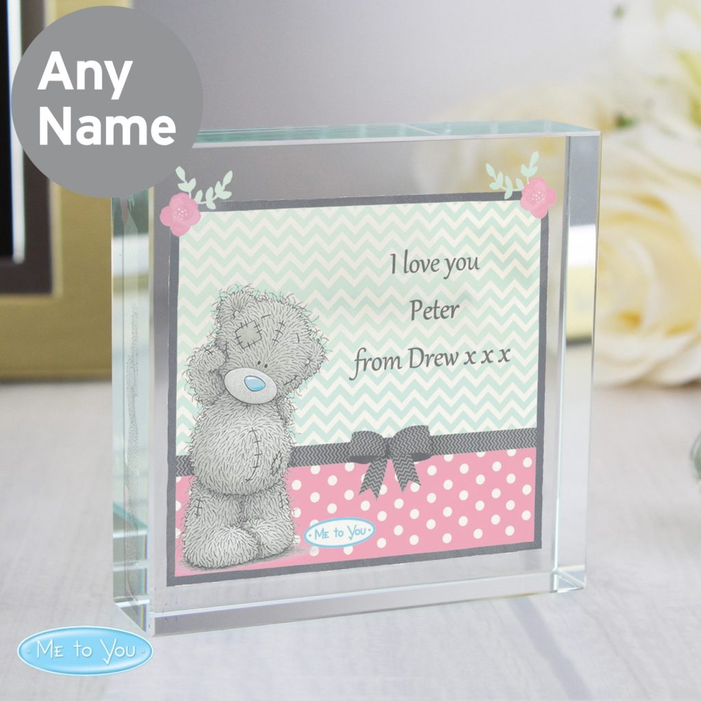 Personalised Me To You Pastel Belle Large Crystal Token