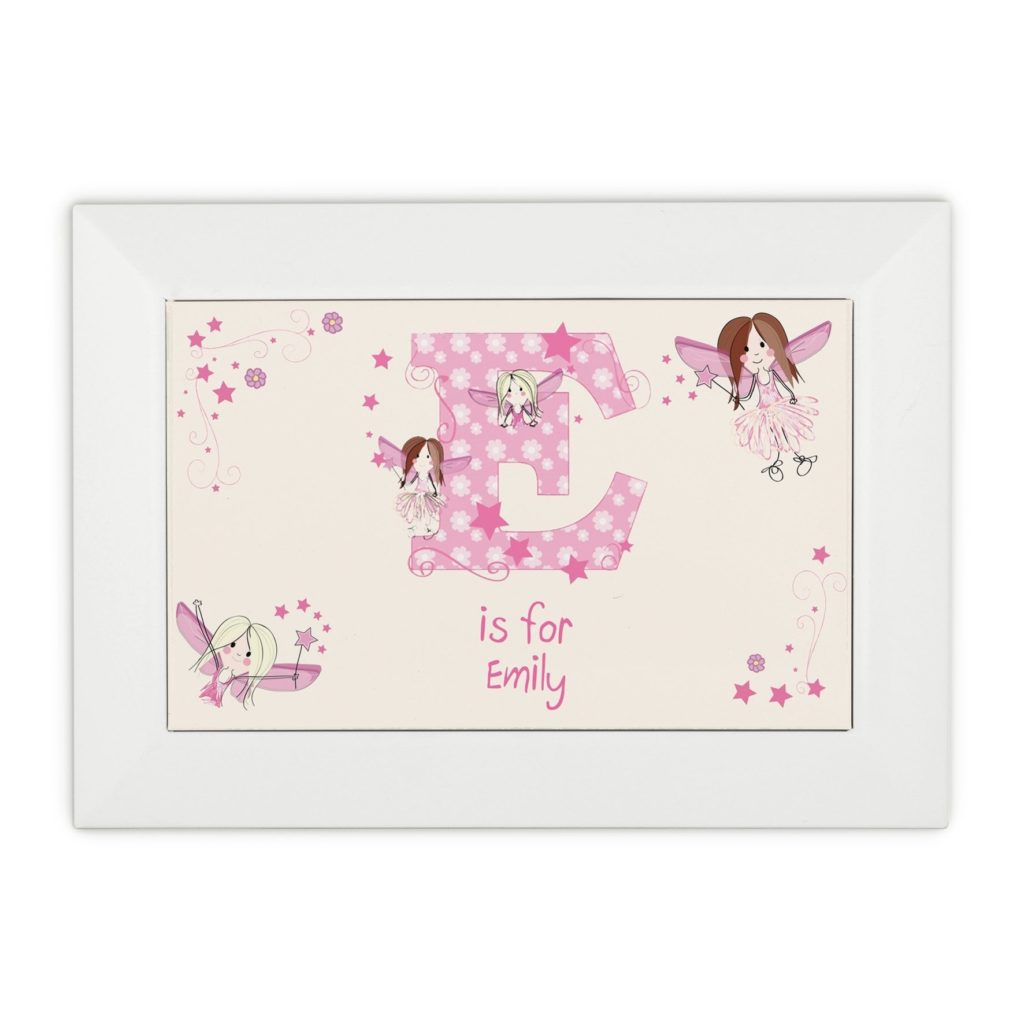 Personalised Fairy Letter White Jewellery Box