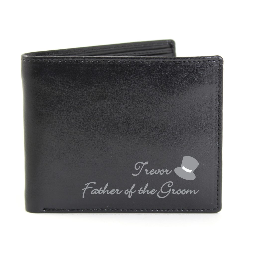 Personalised Top Hat Leather Wallet
