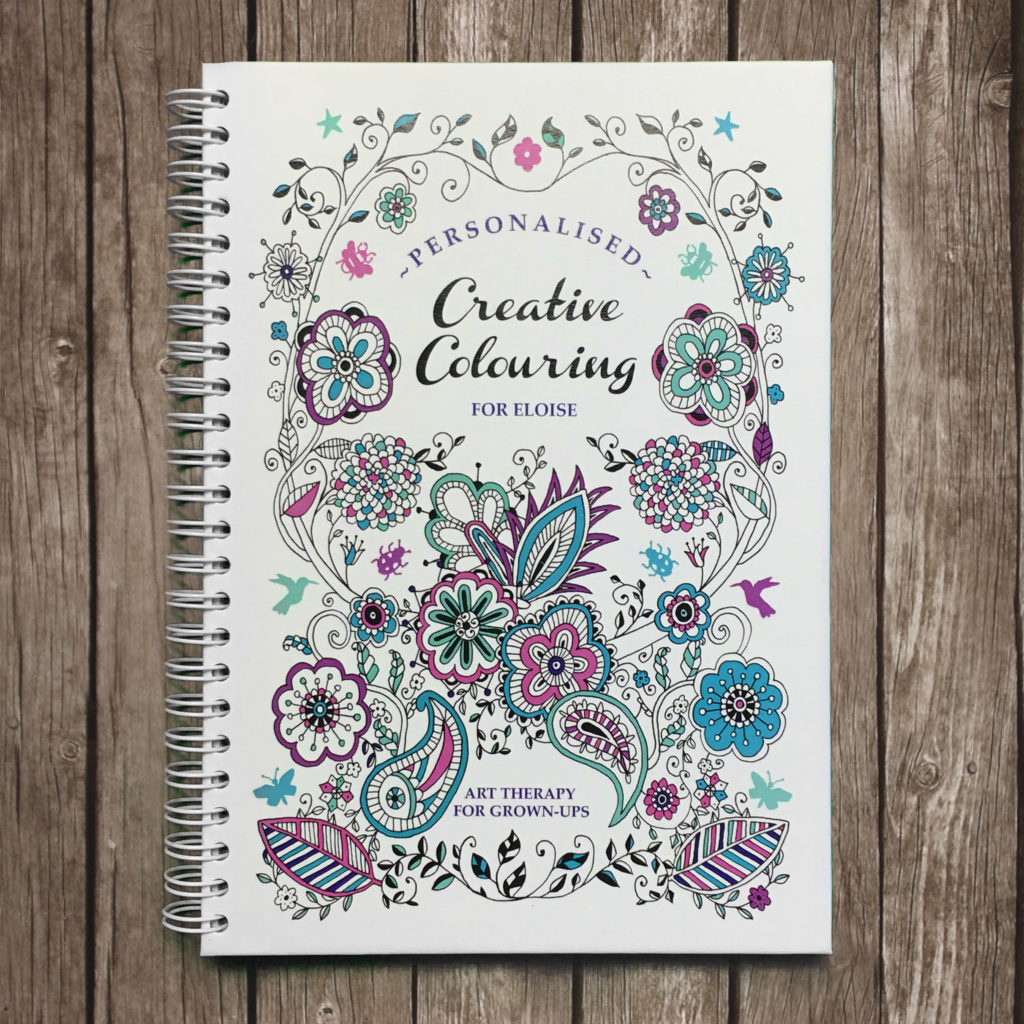 Personalised Travel Size Adult’s Colouring Book