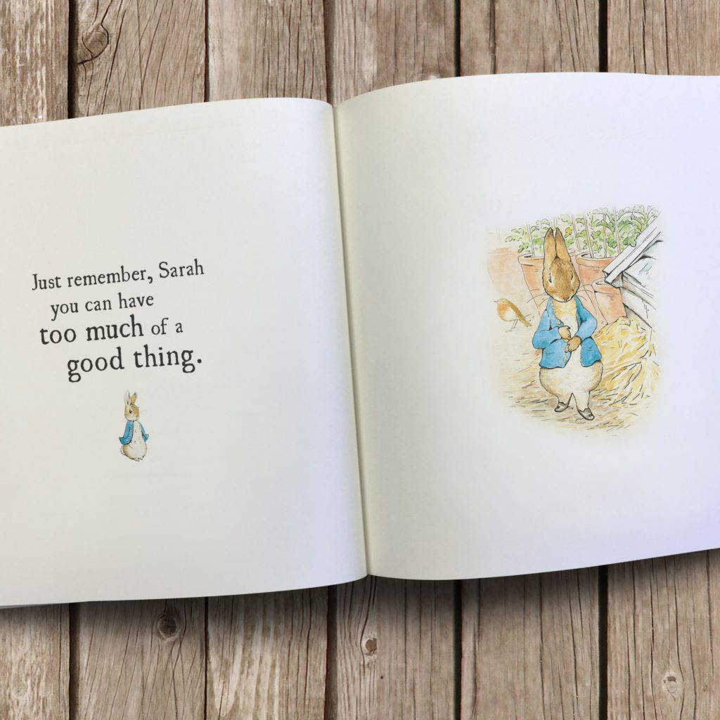 Peter Rabbit’s Personalised Hopping into Life Book