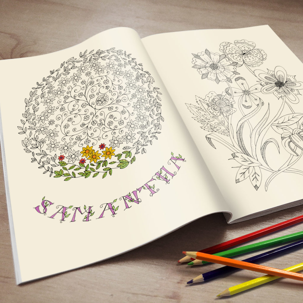 Personalised Adult’s Colouring Book
