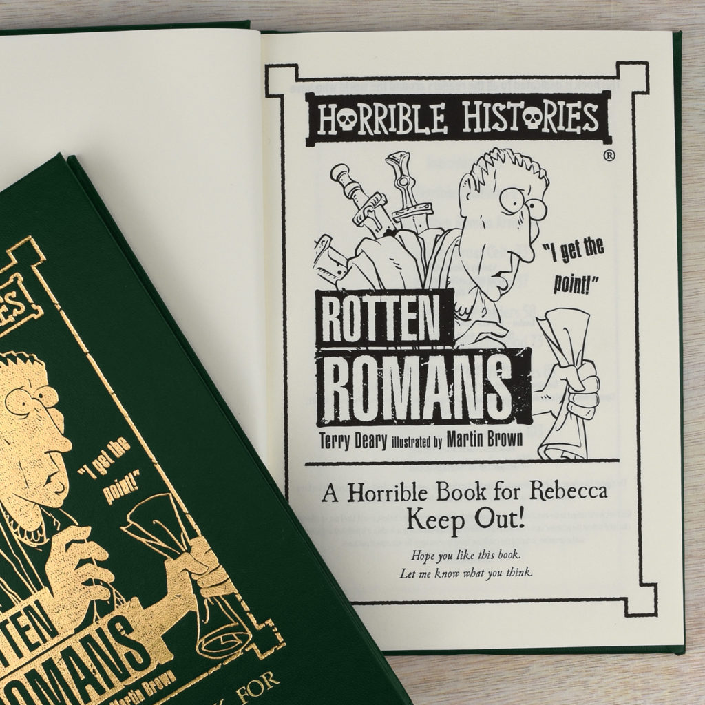 Personalised Horrible Histories Rotten Romans Book