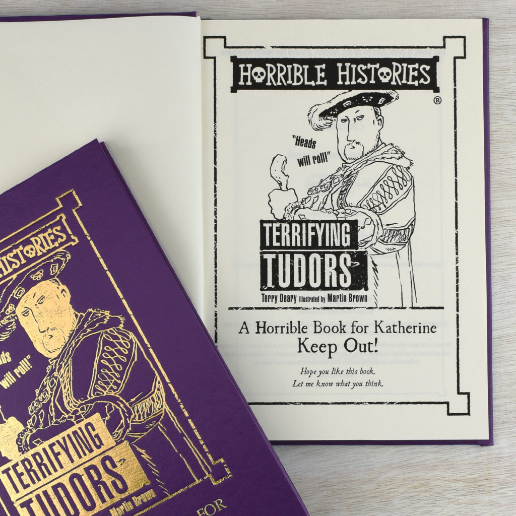 Personalised Horrible Histories Terrifying Tudors Book