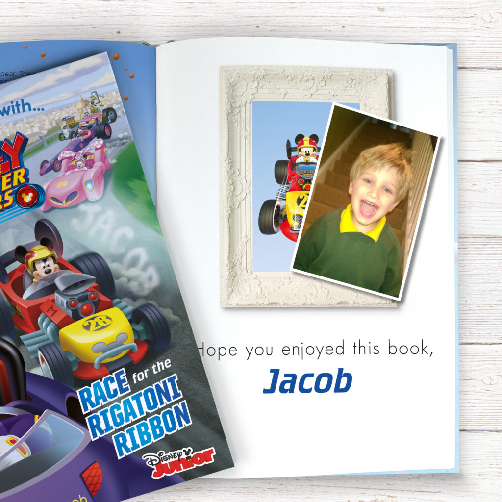 Personalised Disney Jr Mickey and the Roadster Racers Story Book