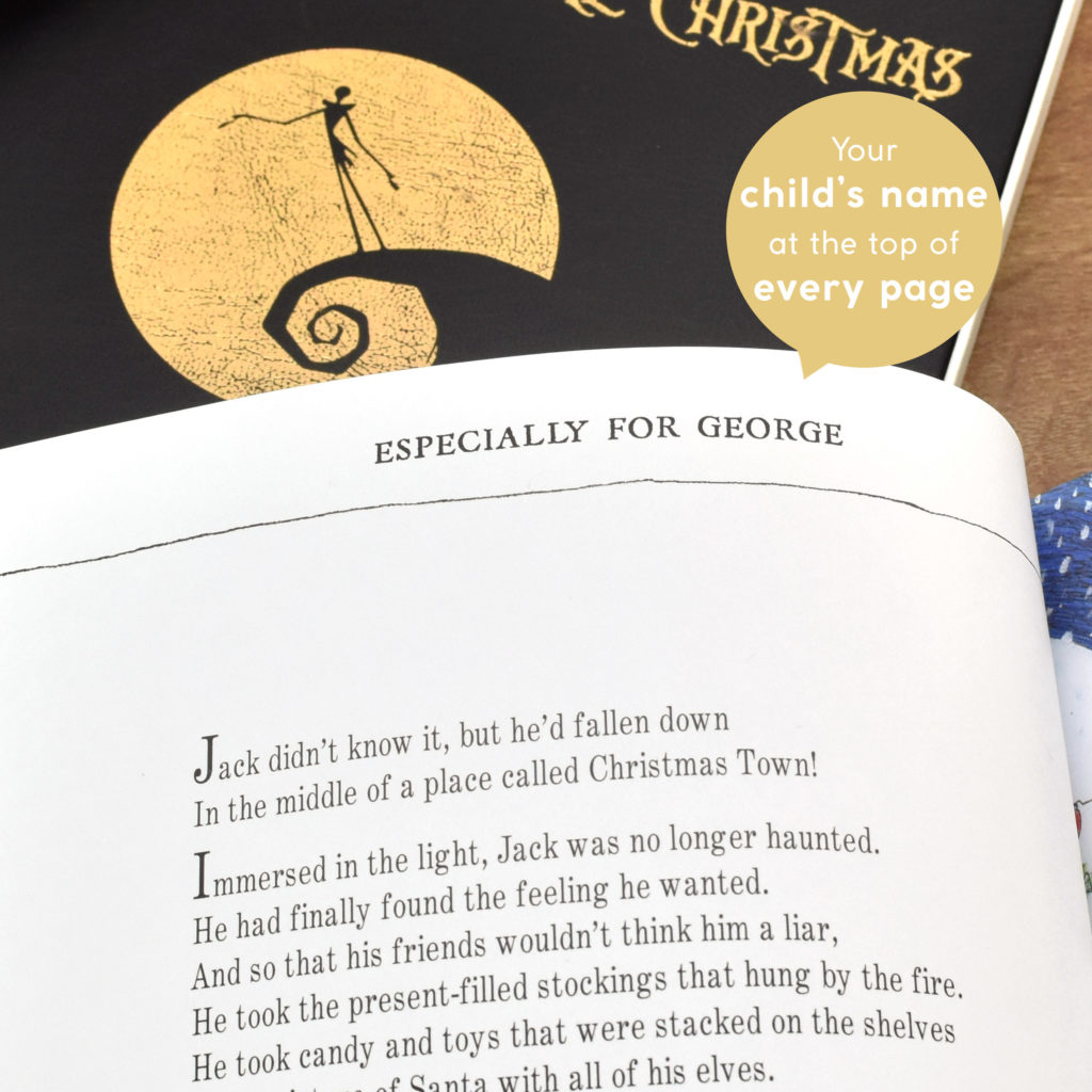 Personalised Nightmare before Christmas Story Book