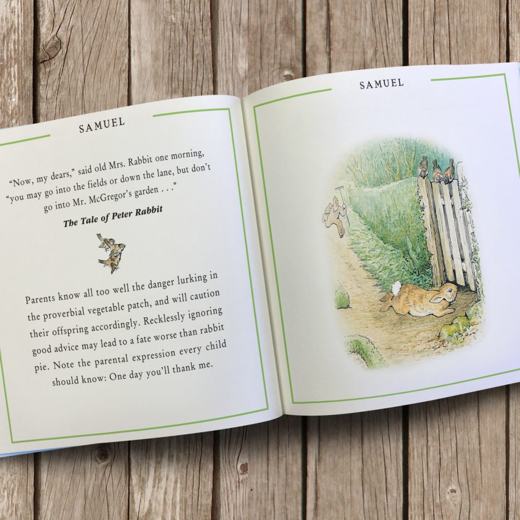 Peter Rabbit’s Personalised Little Book of Virtue