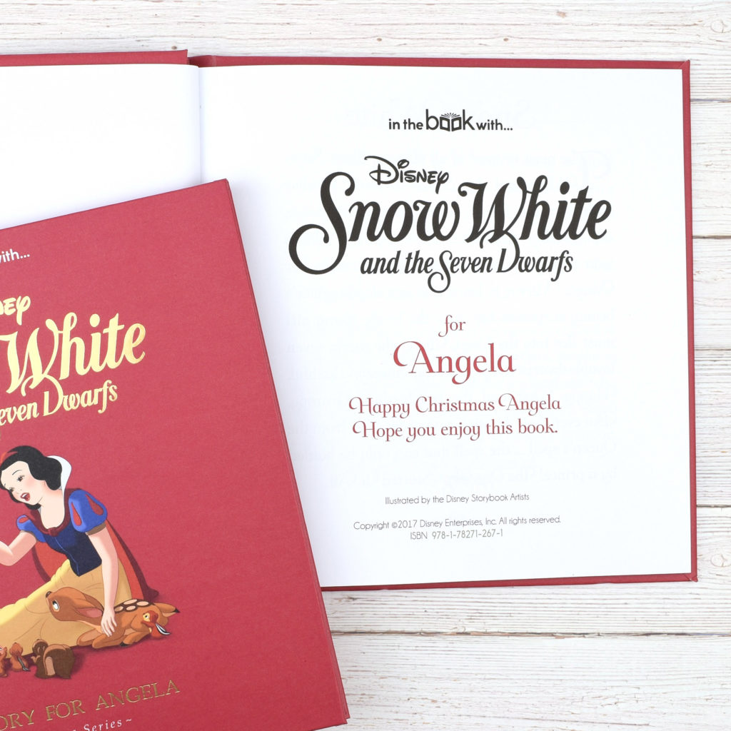 Personalised Disney Snow White Story Book