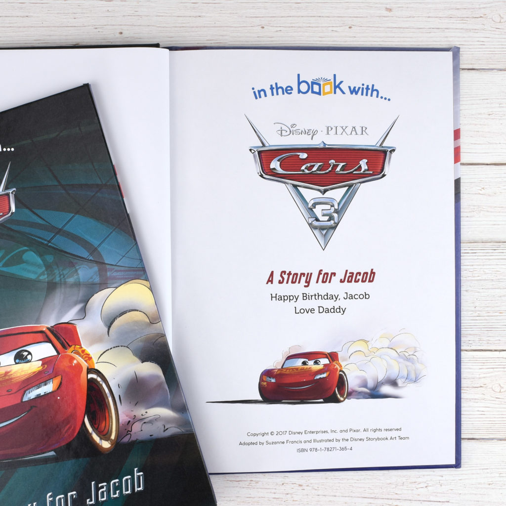 Personalised Disney Cars 3 Story Book