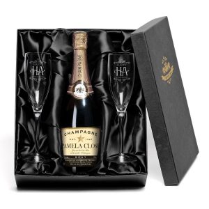 Personalised Champagne & Glasses Gift Set