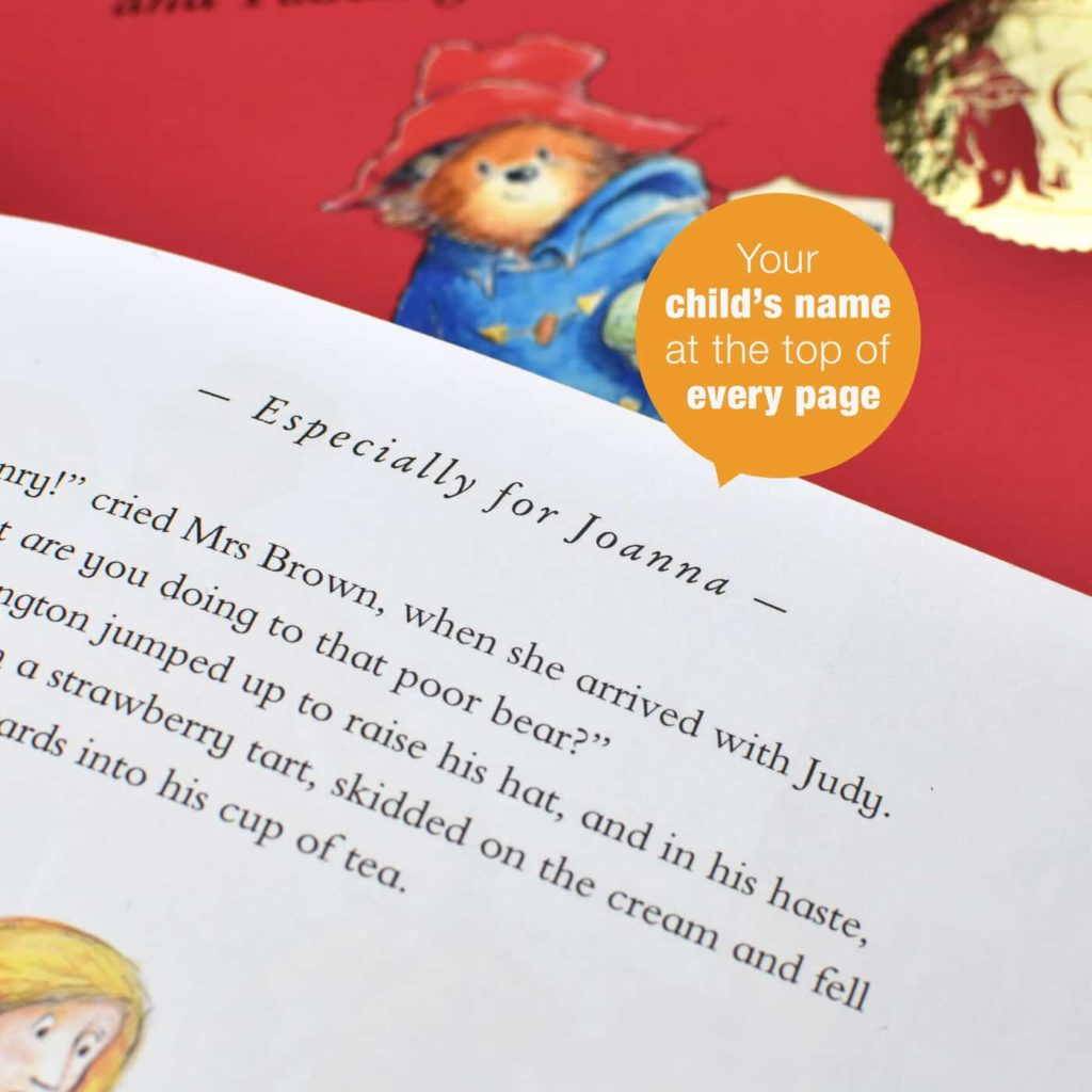 Personalised Paddington Bear Story Book