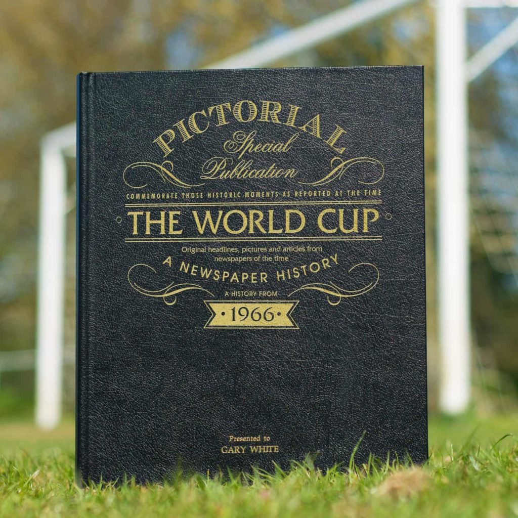 Deluxe Black Leather Pictorial Football Book
