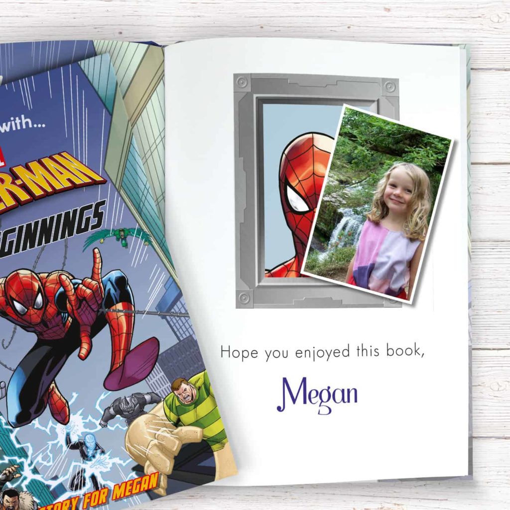 Spider-man Beginnings Personalised Marvel Story Book