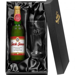 Personalised Lager & Glass Gift Set