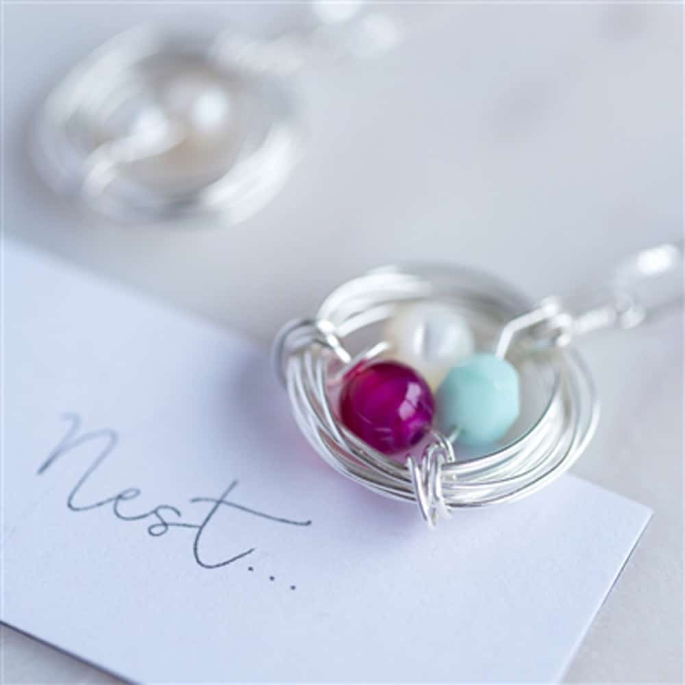 'Our Nest' Birthstone Necklace