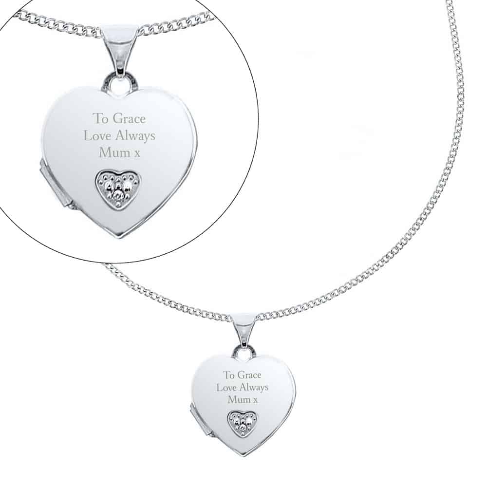 Heart Locket Necklace Sterling Silver Heart Shaped Locket - Etsy Canada |  Heart locket, Sterling silver locket necklace, Sterling silver heart