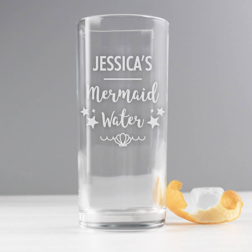 Mermaid Water Hi Ball Glass
