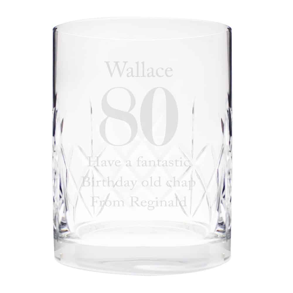 Big Age Cut Crystal Whisky Tumbler