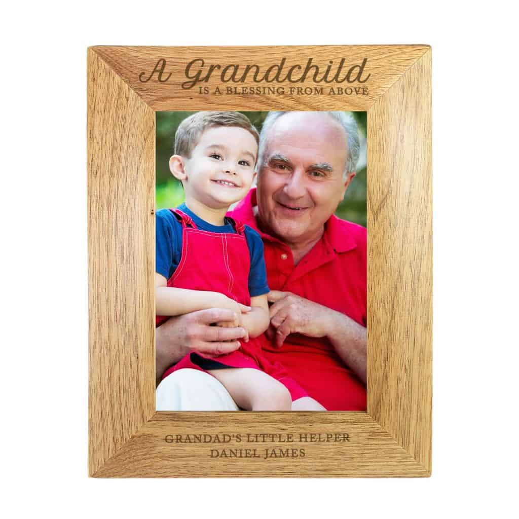A Grandchild is a Blessing' 5x7 Wooden Photo Frame